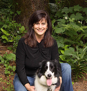 Joanne Laurent and her pet dog, Molly.