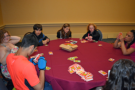 Children play a game called Apples to Apples