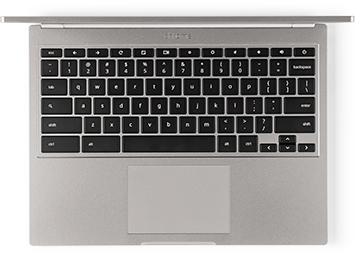 The Chromebook keyboard