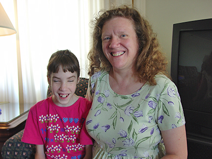 Lydia Schuck with her daughter Anna