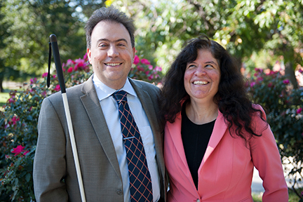 An outdoor portrait of Mark and Melissa Riccobono