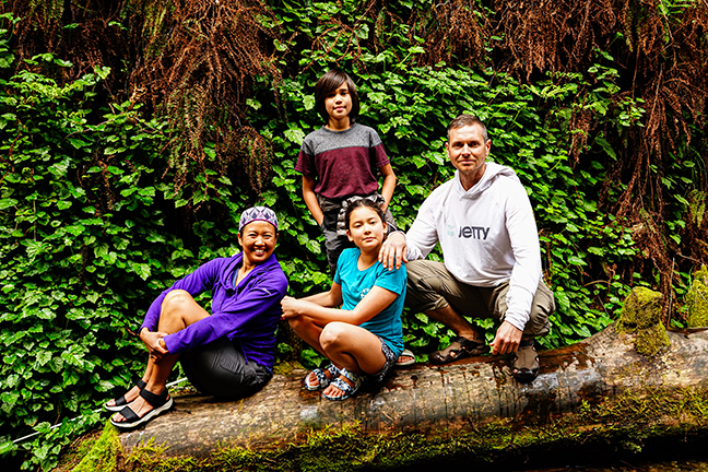 The Rupp family enjoys some time in the outdoors.