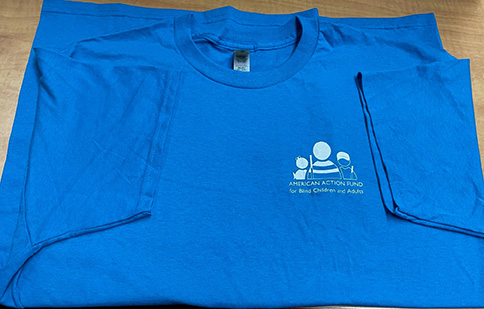 Each participant is sent a Braille Readers Are Leaders T-shirt at the start of the contest. 