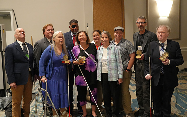 The 2024 Jacob Bolotin Award Winners with members of the Bolotin Committee.
