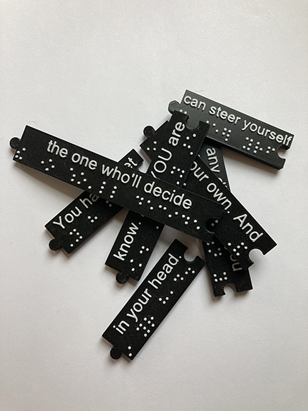 A puzzle based on a quote from Dr. Seuss.