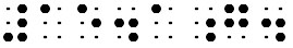Simulated braille; a grade 1 symbol indicator precedes the "g" in 15.1g.