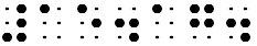 Simulated braille; a grade 1 symbol indicator precedes the "g" in 15.1g.