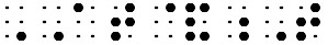 Simulated braille; a grade 1 symbol indicator is shown before the final "t" in AT&T.