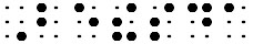 Simulated braille; no "be" contraction is shown in the word "Bethesda".