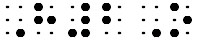 Simulated braille; the "2" is not subscripted in "h2o".