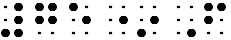 Simulated braille; the degrees symbol is shown as an asterisk in "75°F".