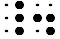 Simulated braille; A braille bullet symbol is shown.