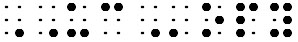 Simulated braille; a capital word indicator precedes the "U", and a capitals terminator follows the "C" in "UCopy".