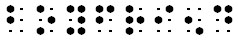 Simulated braille; the shortform for "friend" is not used, only the "en" contraction