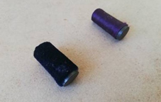 Two cylindrical pawns