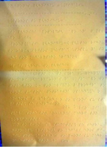 A page with Braille text on it.