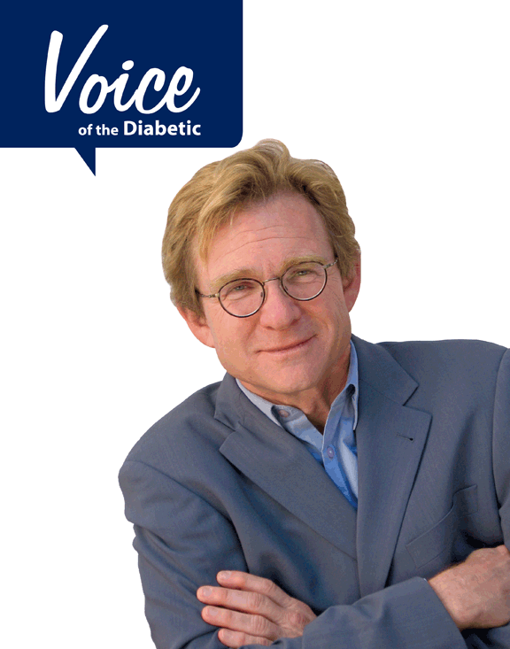 Cover of the Voice with comic Jim Turner and the Voice of the Diabetic logo.