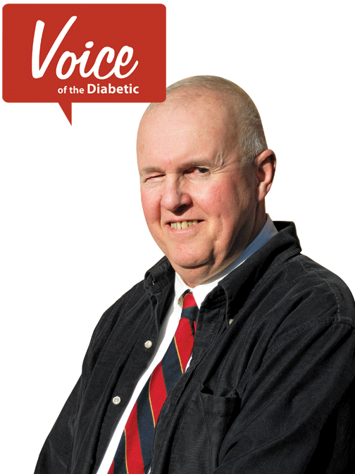 Voice of the Diabetic logo and Dick Conners