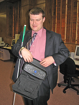 Wes Majerus using the PacMate Omni