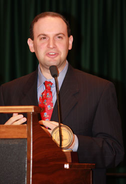 Jonathan Lazar addresses the audience