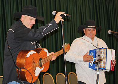 Max Baca and David Farias energize the convention.