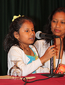 Raveena Alli speaking at the 2013 convention