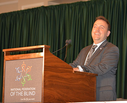 President Riccobono brings the first official session to order.