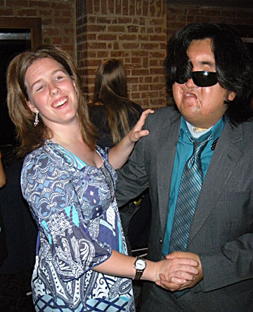 Kayleigh Joiner and Danny Martinez practice Salsa dancing.