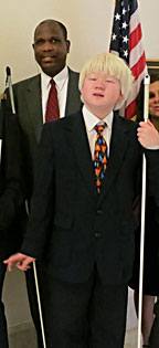 Yang Heppe with Anil Lewis at the 2011 LAW Program.