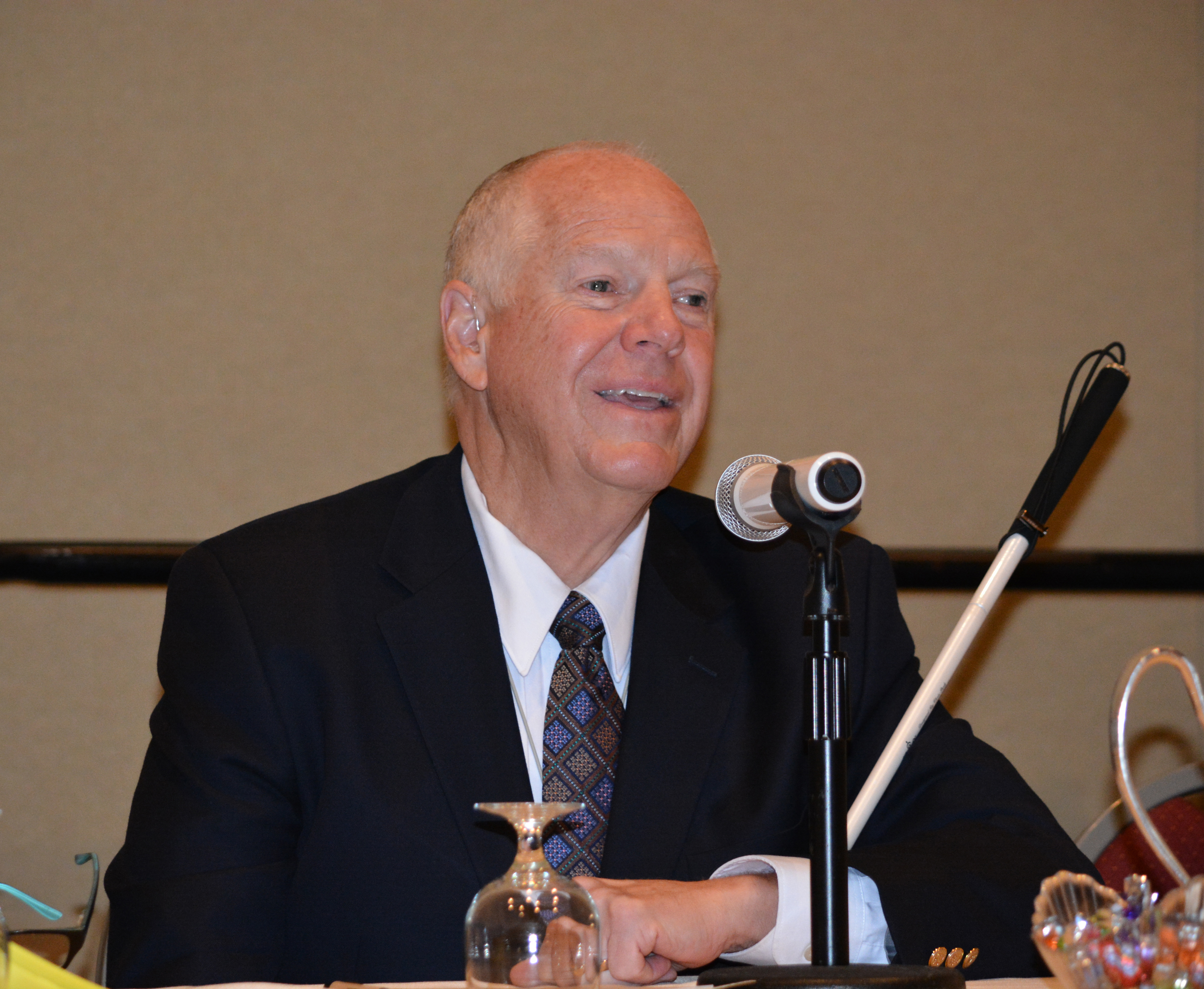 Ron Gardner addresses the NOPBC Conference.