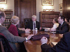 Representatives of the Connecticut affiliate visited with Senator Dodd in his office.
