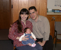 Maria Morais, Eddy Bell, and new daugfhter Victoria