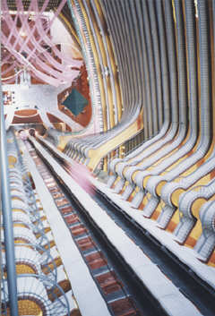 The spectacular fifty-story atrium of the Atlanta Marriott Marquis Hotel, headquarters for the 2004 convention of the National Federation of the Blind.