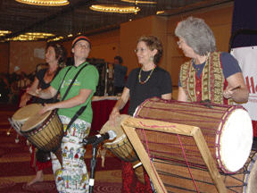 Members of Conundrum electrify convention delegates