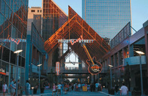 An entrance to Fourth Street Live.
