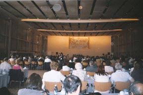The Convention Center meeting room in which the World Blind Union conducted its sixth quadrennium.
