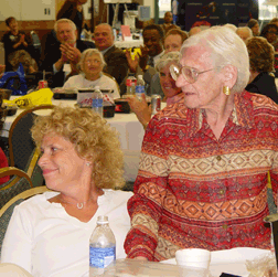 Sadie Page, 101, is introduced as the oldest attendee at the Possibilities Fair for Seniors.