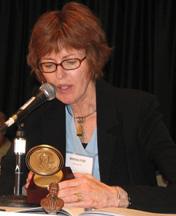 Marsha Dyer describes the Bolotin award.