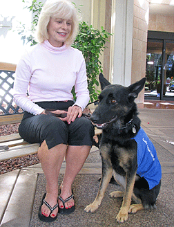 Puppy raiser Alice Wies and Litta
