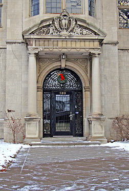 The entrance of the Charles S. Pillsbury mansion, now home to Blindness: Learning In New Dimensions