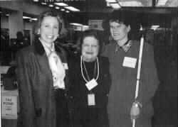 Shown are Harriet Henderson, Helen Thomas and Betsy Zaborowski.)