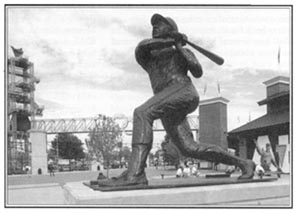 Atlanta's famous statute of baseball immortal, Hank Aaron