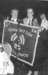 The attendance banner being passed from Texas
to South Carolina.