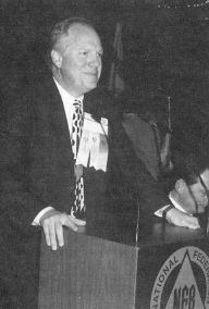 Photo of Ron Gardner at the podium.