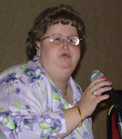 Lora Felty, one of the featured speakers on the program for the twentieth anniversary Braille Readers Are Leaders celebration, talks about how the contest helped her decide to pursue a career in Braile,   Felty, a Braille teacher who works with blind children in Kentucky, was sixteen when she won third place in the Print-to-Braille category of the 1984-1985 contest.
