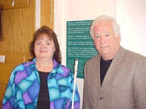 Dr. Stuart Wittenstein, Superintendent, and Mary Willows, teacher, California School for the Blind.