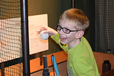 Caleb Hyndman learns how air affects objects at STEM2U San Francisco