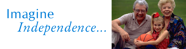 Imagine Independence (with picture of grandparents and child)