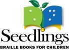 Seedlings, Braille Books for Children, logo.