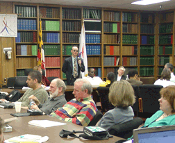 Fred Schroeder addresses affiliate presidents.